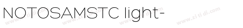 NOTOSAMSTC light字体转换